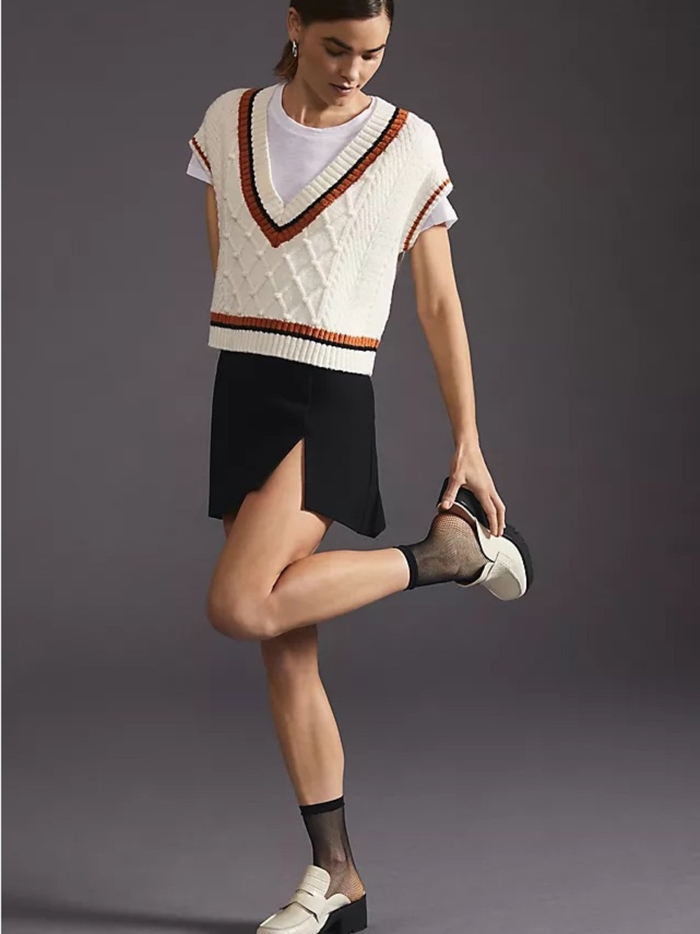 Anthropologie • Maeve Boxy Sweater Vest • Medium